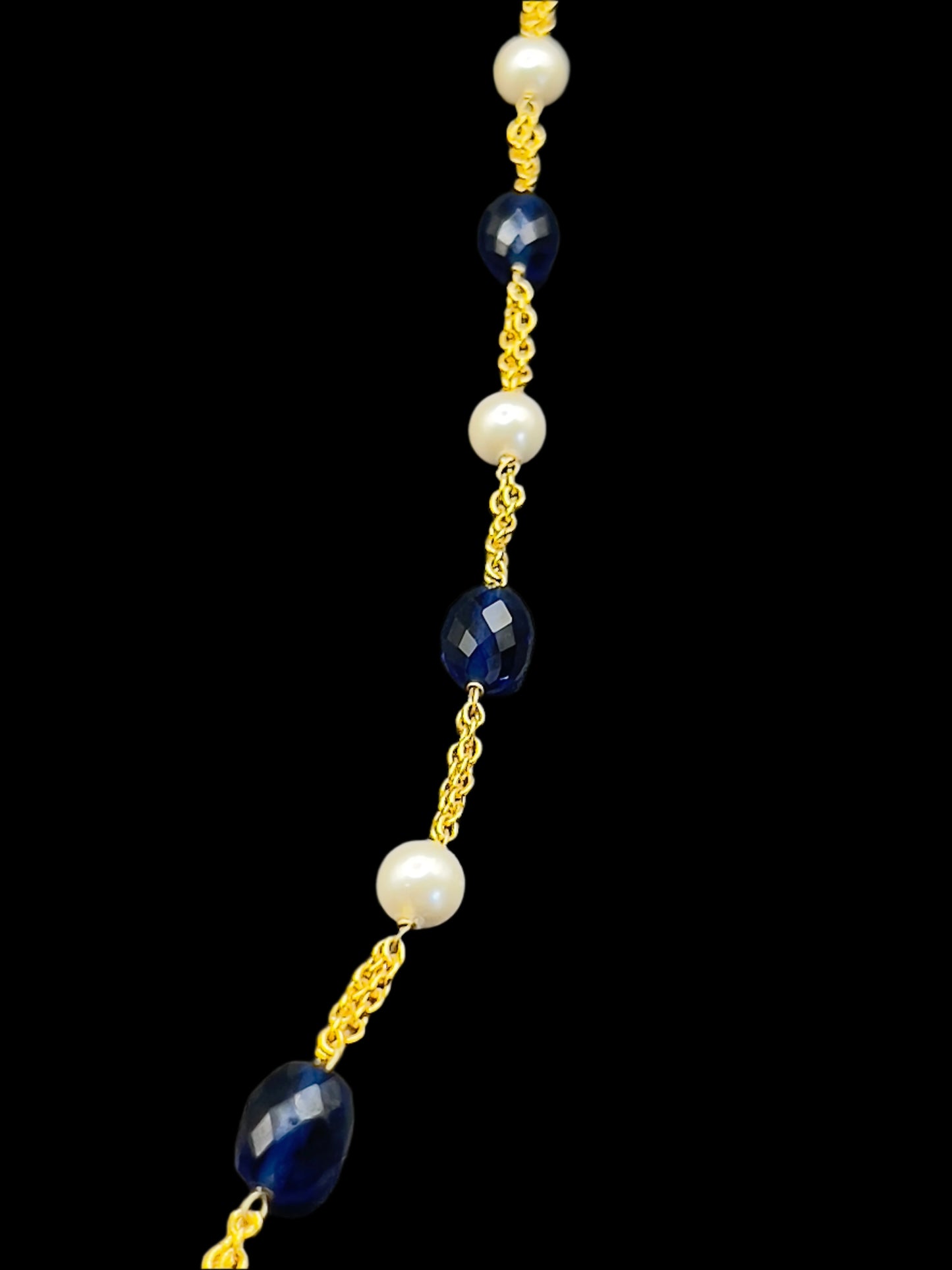 Moissanite "Carved Sapphire" Pendant Set