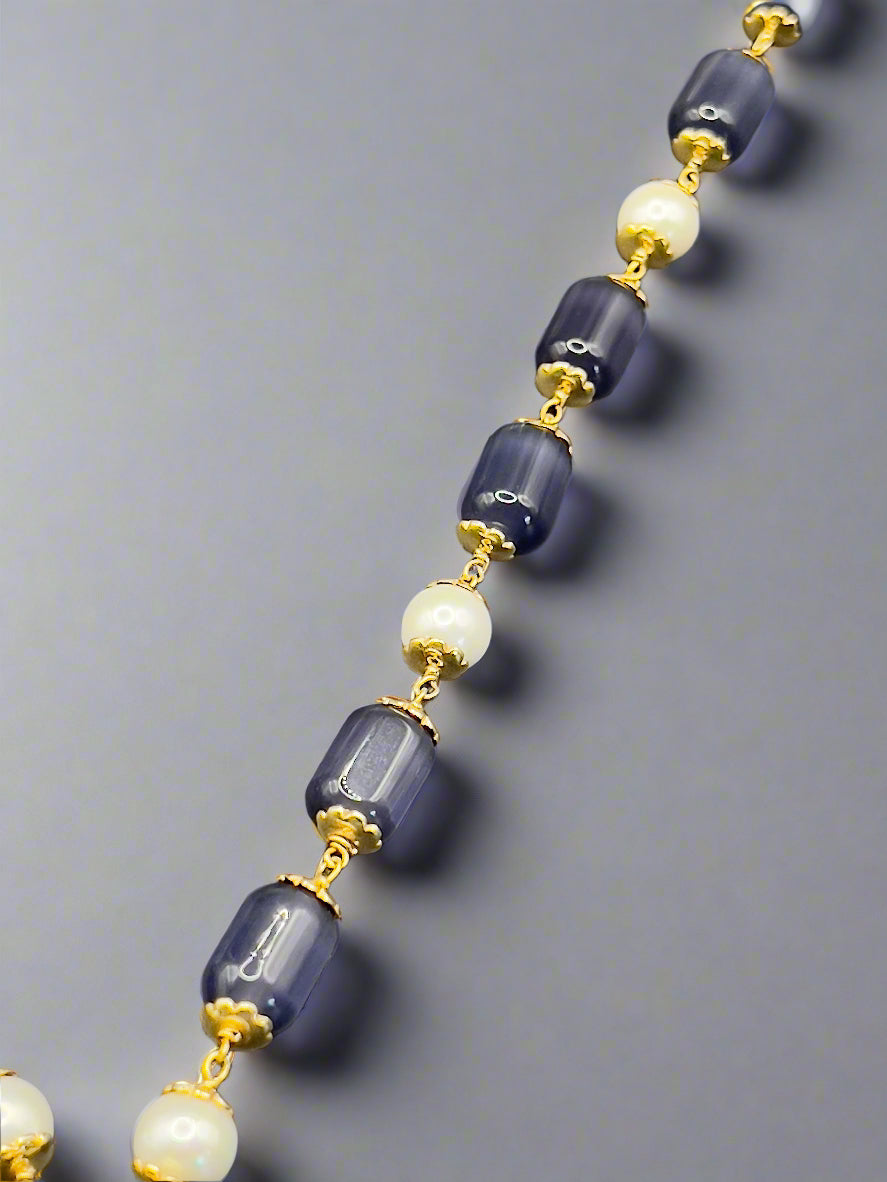 Moissanite "Carved Sapphire" Pendant Set With Amethyst Stones