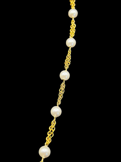 Moissanite "Heart Shaped" Pendant Set With Rich White Pearls
